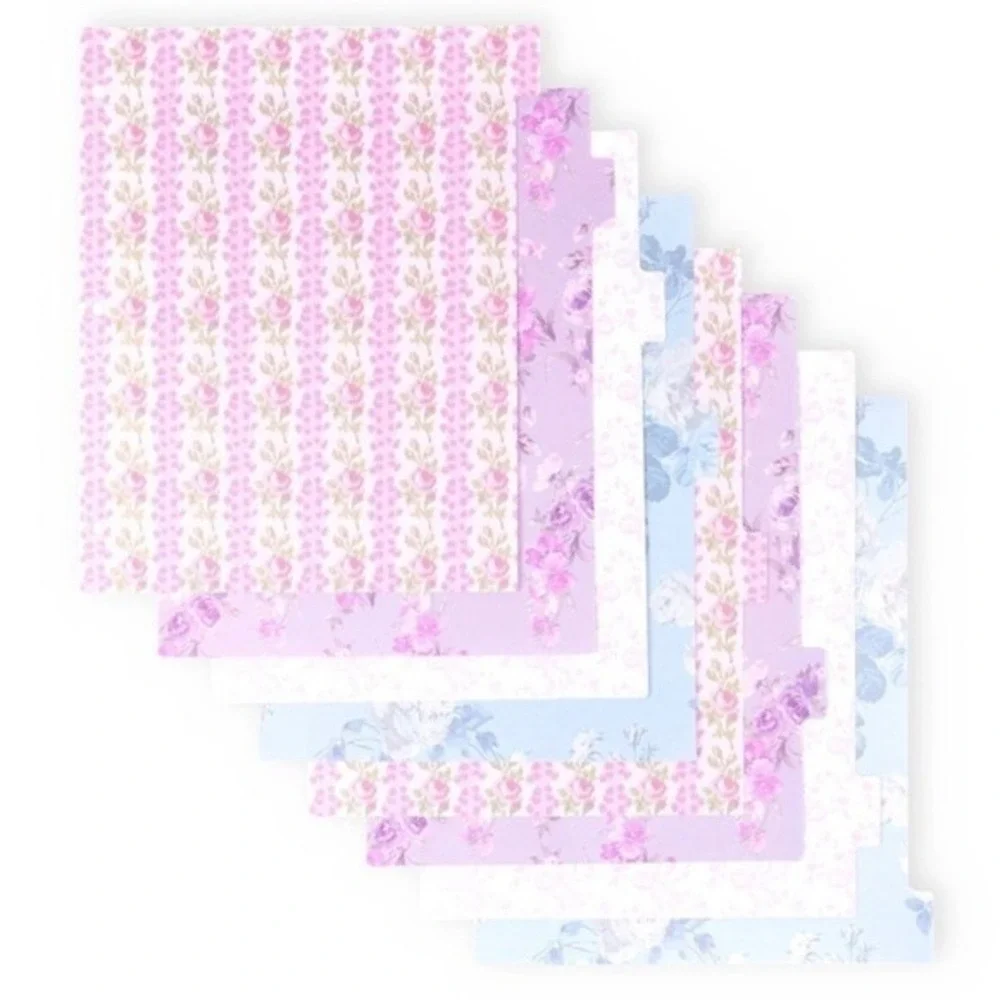 Love Shack Fancy Binder Dividers 8 Tabs Coquette School Target Yoobi Floral NEW